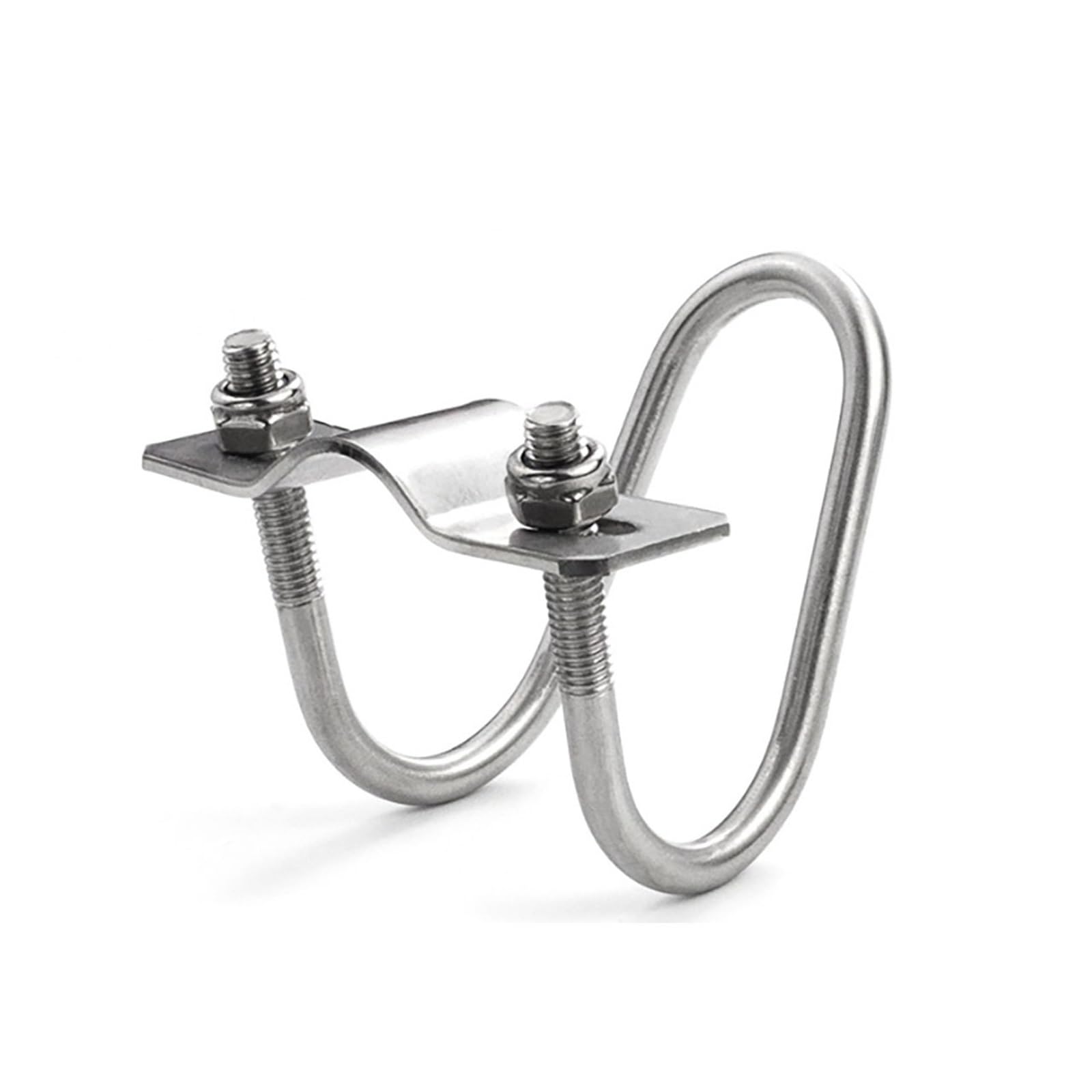Abrazadera de tubo transversal con doble perno en U acero inoxidable 304