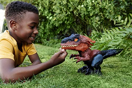 Image of Mattel Jurassic World Dominion Uncaged Interactive Dinosaur Toy, Ultimate Pyroraptor Action Figure with Lights & Motion, 3 Play Modes