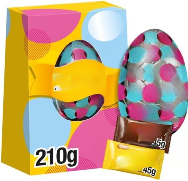 Mixed Milk Chocolate Easter Egg 210g (Pack Of 2) "Indulgence in every bite, a moment of pure decadence" For All Occasions Birthday,Christmas,Easter,New Year