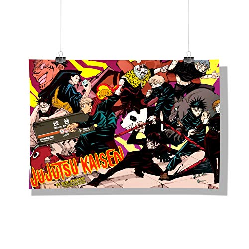 MC Sid Razz [Jujutsu Kaisen Season 1 Poster [A3 Size, Multicor ] Premium Office & Home Decor [Frame Not Included] Anime Merch India Best Diwali Gift|