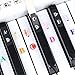 Piano Keyboard Stickers for 88/61/54/49/37 Key.Colorful Bigger Letter,Thinner Material,Transparent Removable,with Cleaning Cloth