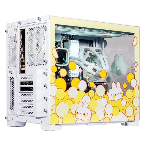 Image of Velztorm Fruity Bunny Custom Built Gaming Desktop PC (AMD Ryzen 7 5700X, GeForce RTX 5070, 32GB DDR4, 2TB PCIe SSD, RGB Fans, 240mm AIO, 850W PSU, WiFi 5, Bluetooth 5.0, RJ-45, Win 11 Home)