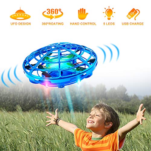 Hand Drones, Hand Operated Drones, econoLED Boy Toys Kids Hand Controlled Flying Ball