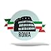 erreinge Sticker Rome Colisée Italie Souvenirs Shaped Adhésif PVC pour Autocollant Peint Auto Moto Casque Camper pour Ordinateur Portable - 10 cm