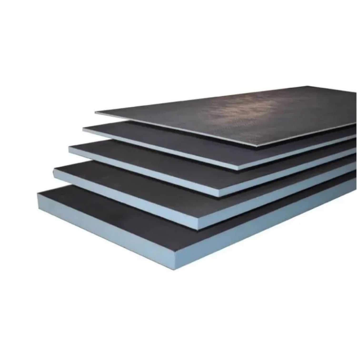 Panel de construcción XPS - 2 piezas 1200x600 mm (=1,44m²) | Placa de construcción impermeable para baño y aseo | Aislamiento de pared y suelo (gris, 1200x600x20 mm)