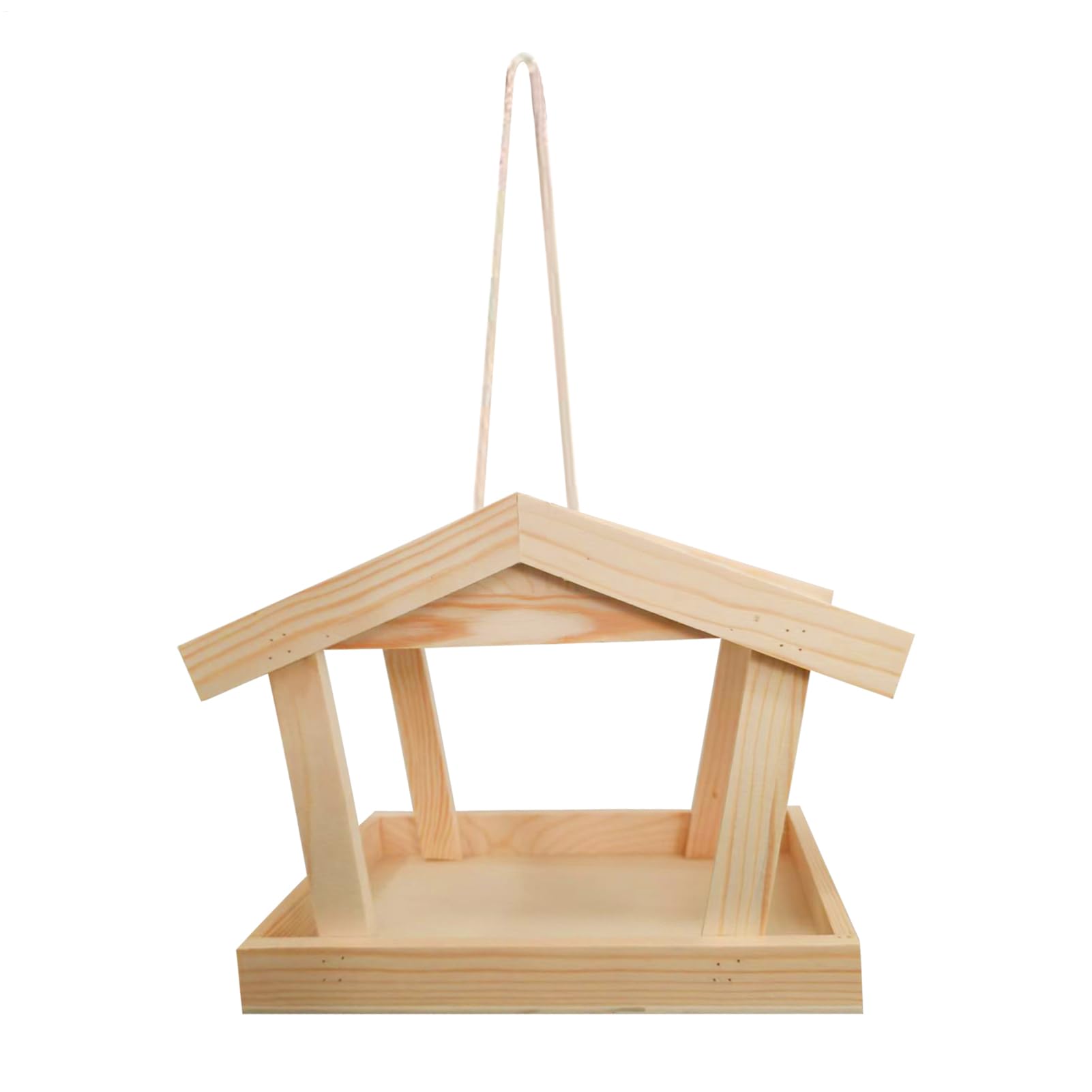Mangeoire à oiseaux sauvages en bois pour animer votre terrasse