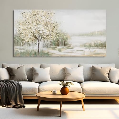 Canvas Wall Art Decor Large Green Wall Art for Living Room Natural Landscape Wall Art Decor Canvas Art Wall Decor Oversized Wall Art Prints for Room Bedroom Office Decor 29"X58" by TQJ YILUFA ART - Image 2