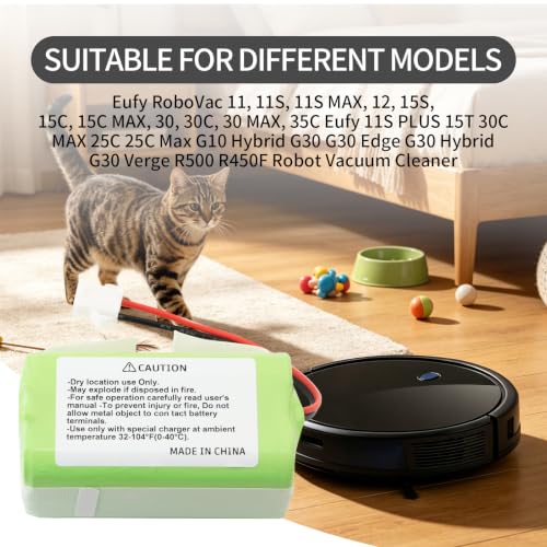 Image of New Replacement Battery INR18650 M26-4S1P for ECOVACS 2349 4INR19 /66 Robot Vacuum Cleaner CMICR18650F8M7-4S1P ICR18650-26J-4S1P BFG-WSQ TW4-11 PA04 DEEBOT 10002265 UR18650ZY-4S1P-AAM 14.4V 2800mAh