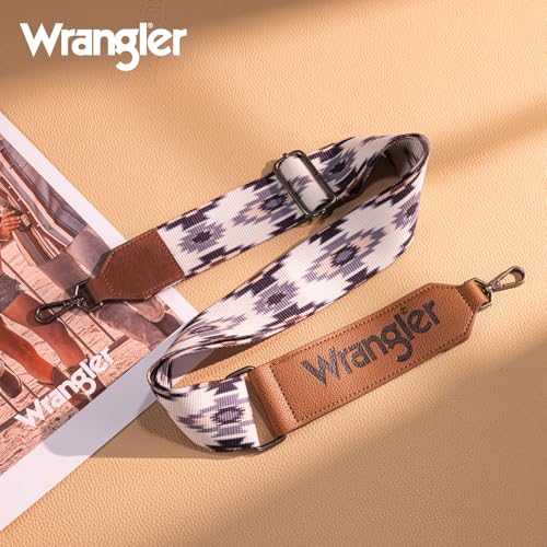 Image of Wrangler Strap Western Purse Straps Replacement Crossbody Handbag Adjustable Aztec Wide Guitar Strap