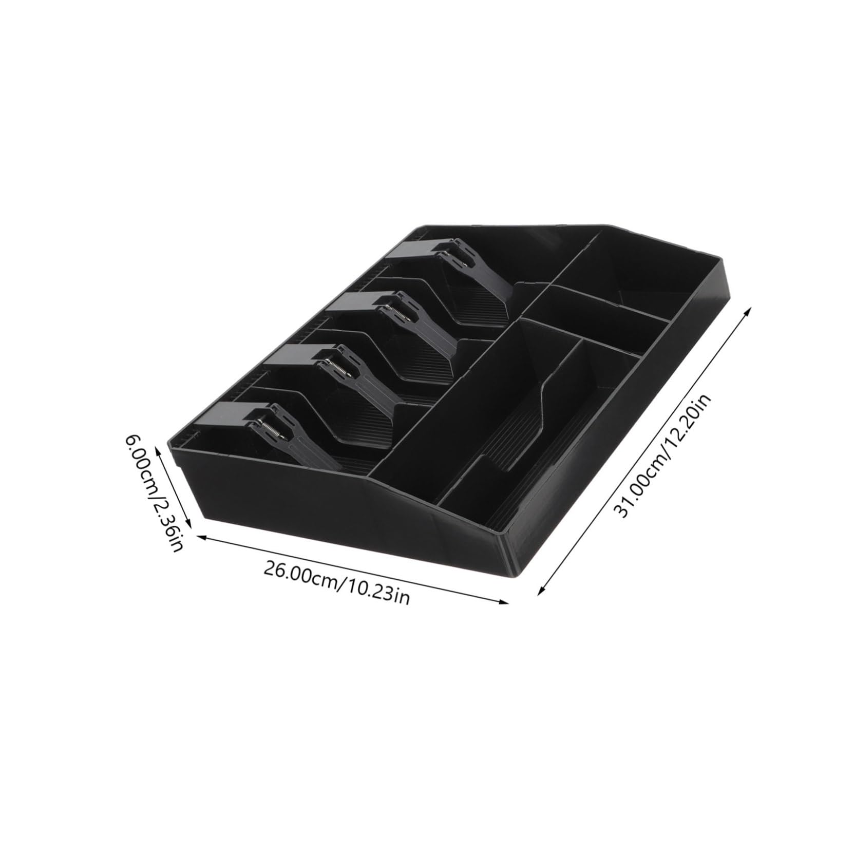 ULTECHNOVO 2pièces Caisse avec Compartiments Multiples pour Billets et Plateau de Rangement Compact pour Caisses Enregistreuses de Commerces