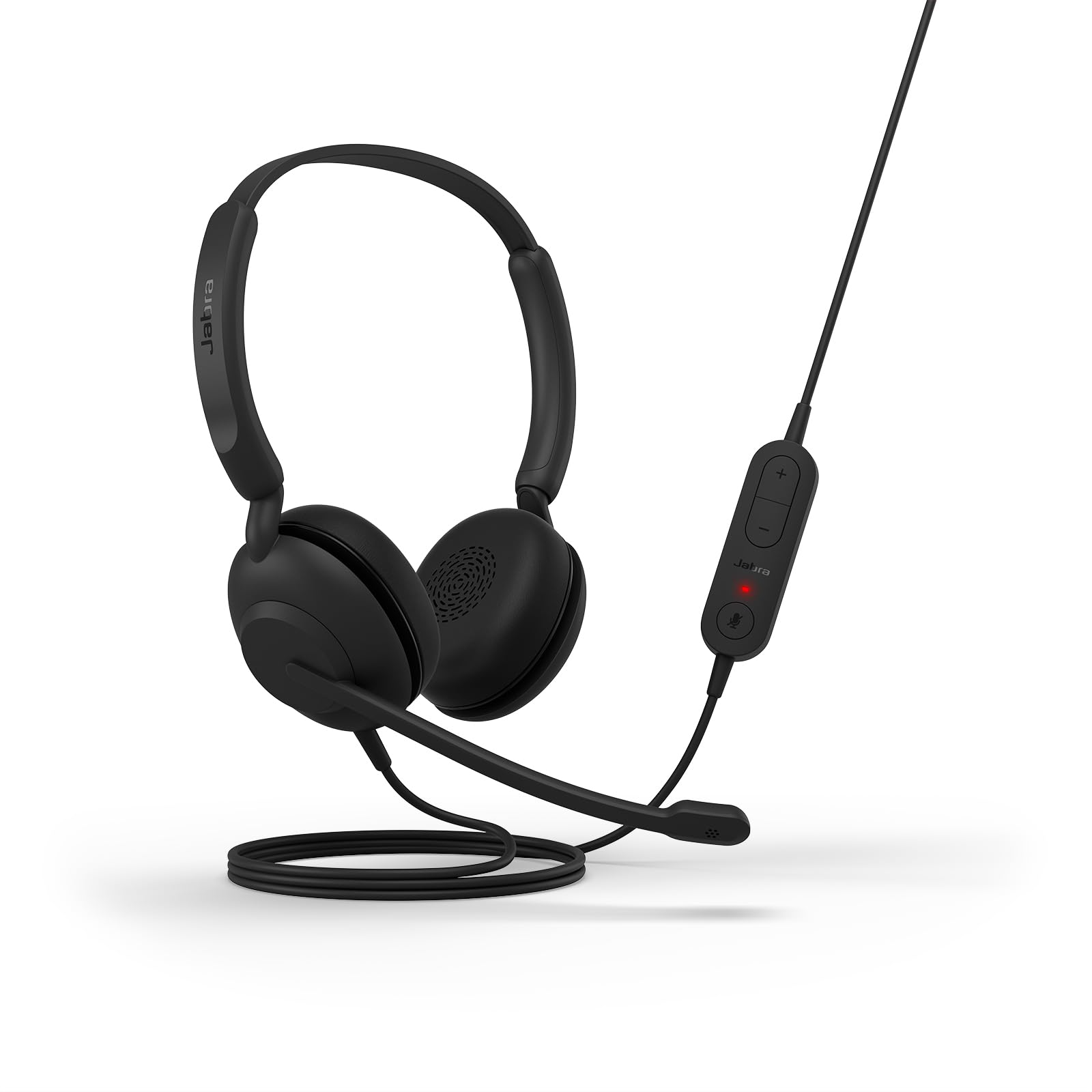 Nowość Jabra Evolve 10 - zestaw słuchawkowy z mikrofonem i funkcją redukcji szumów do komputerów stacjonarnych/laptopów — USB-A — lekki — sterowanie połączeniami/głośnością do spotkań online — czarny