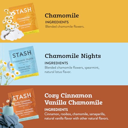 Stash Tea Relax and Unwind Tea Sampler - Assorted Specialty Tea Gift Set, Calming Herbal Teas to Support Relaxation, 7 Flavors, 35 Tea Bags - Image 4