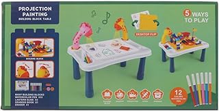 جهاز عرض رسومات للاطفال مع موسيقي و مكعبات علي شكل زرافه من 3A - زهري 222-22