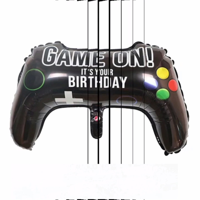 Black Red Green Blue Party Balloons Gaming Birthday Decorations