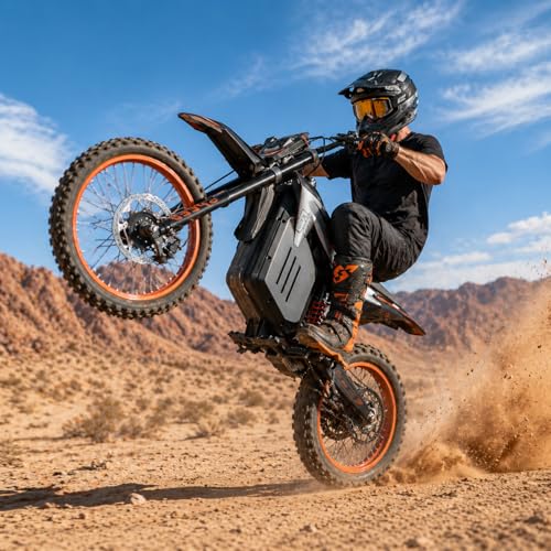 GOKSTK Off-Road Electric Dirt Bike for Adults, 3000W Motor, 48V