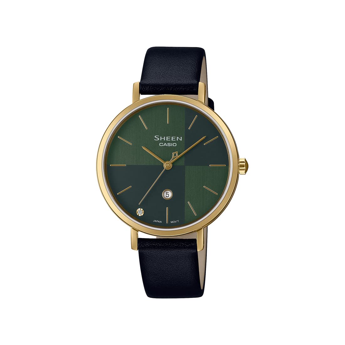 Casio Sheen Analog Green Dial Women SHE-4547GL-3AUDF (SH257) (B09RQNHP11) Amazon Price History, Amazon Price Tracker