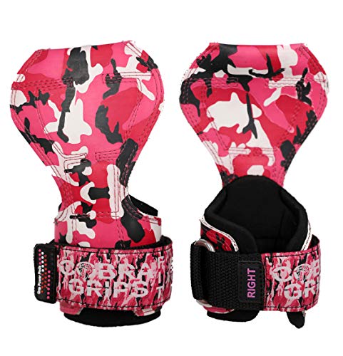 Image of Cobra Grips Weight Lifting Gloves with Adjustable Neoprene Padded Wrist Wraps - Heavy Duty Alternative to Power Lifting Hooks for Deadlifts