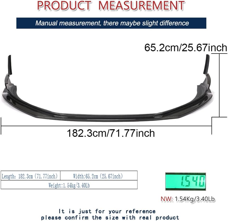 Carbon Fiber Front Bumper Lip Fits for Porsche 718 Boxster Cayman 2016-2018 Front Lip Spoiler Body Kit Factory Outlet