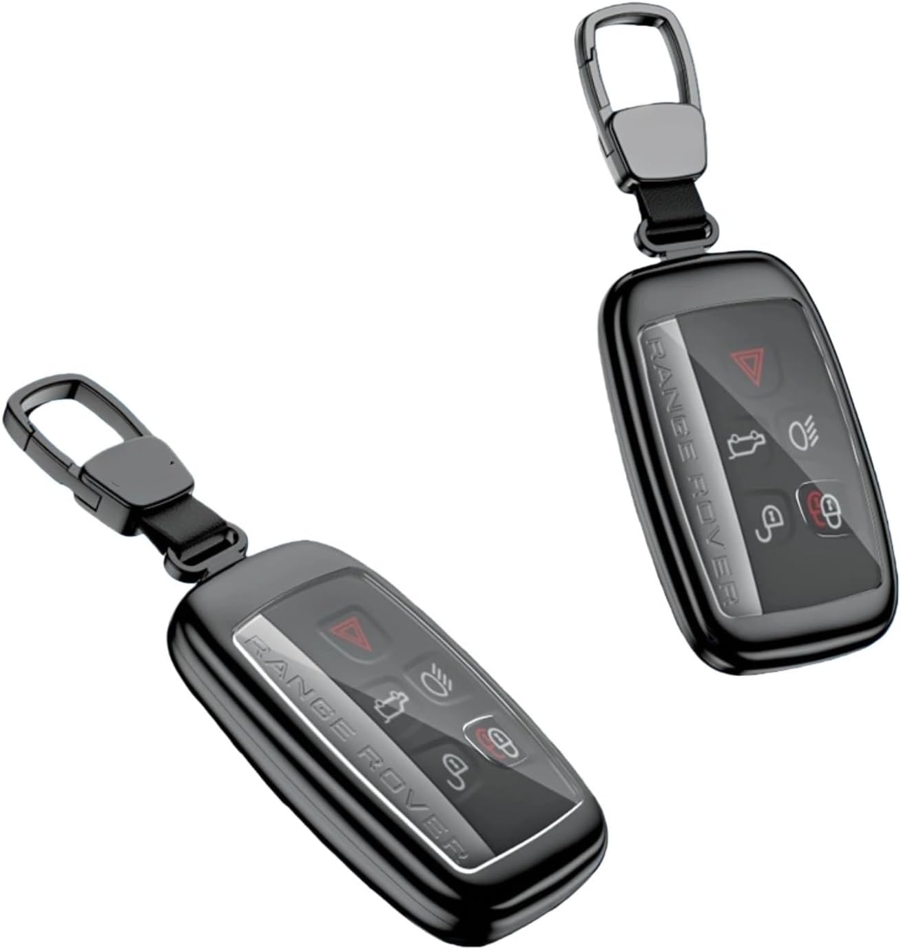 Compatible With Jaguar XJ Range Rover Discovery Shenxing 45 Car Metal All-inclusive Key Shell Set.(B-gray)