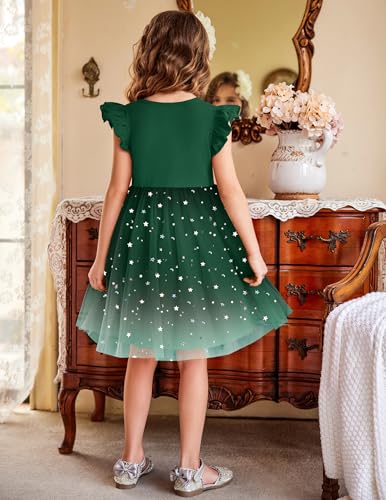 Image of Arshiner Toddler Tutu Dress Little Girls Fluffy Summer Dresses Casual Party Tulle Sundress for Kids 2-6Y