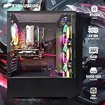 STGAubron Gaming PC Desktop, Radeon RX 590 8G GDDR5, AMD Athlon 3000G 3.5G, 16G DDR4, 512G SSD, 600M WiFi, BT 5.0, RGB Fan x4, Windows 11 Home - Image 4