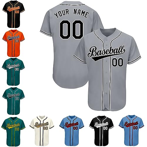 Custom Baseball Jersey for Men Women Youth Sports Uniform Personalized Stitched Name Number Logo