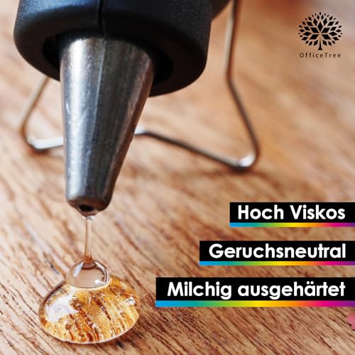 OfficeTree 45 x Heißklebestifte 11mm x 200mm - Extra Stark & Schnelltrocknend - Heißklebesticks 11mm - Heißklebepistole Sticks… – Ansicht 6