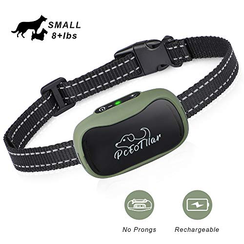 Dog Bark Collar - Humane and Effective Stop Barking, Rechargeable Pet Behavior Collar with Smart Chip for Small Medium Dogs, No Shock No Pain