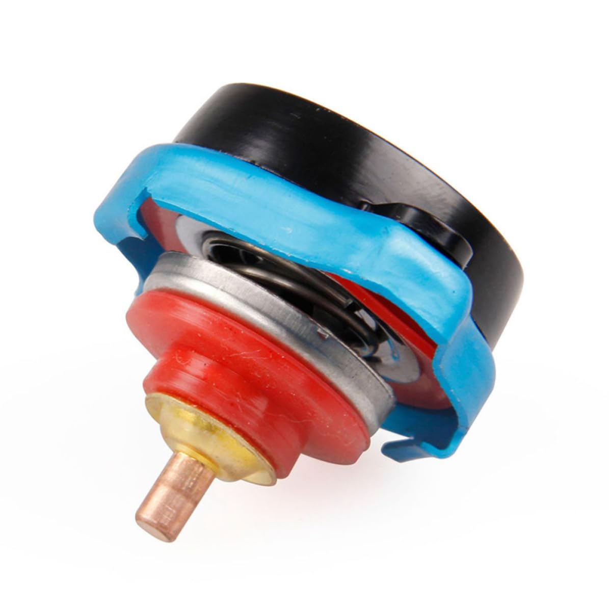 Uonlytech Tapa del Radiador y Aleación de Aluminio para Coche con Medidor de Temperatura Tipo Dial, Material Abs Presión 1.3 Bar, Fácil de Revisar Temperatura del Refrigerante