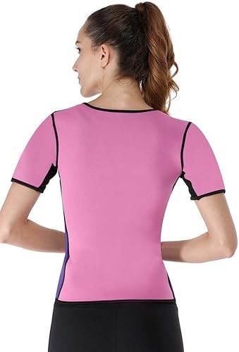 Miniatura 3 de DoLoveY Chaleco de neopreno para mujer, con mangas, para hacer ejercicio, moldeador de cuerpo, camiseta deportiva sin mangas