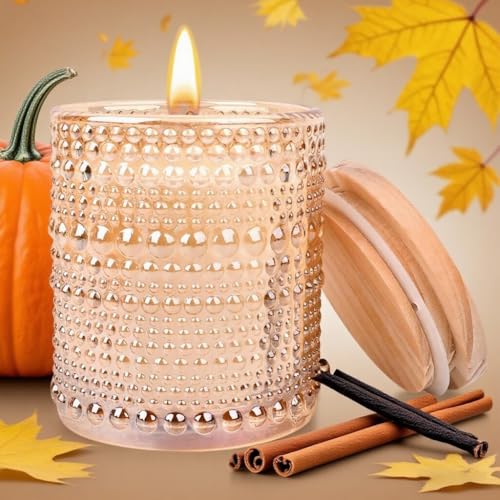 Pumpkin Scented Candle, Candles for Home Scented, Pumpkin Spice Candle, Luxury Jar Candle for Women, 6 oz 40 Hours - Image 6