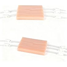 2pcs-Injection Training Pad Model Silicone Human Simulated Skin Injection Practice Pad for Nurse Medical Students Practice Training