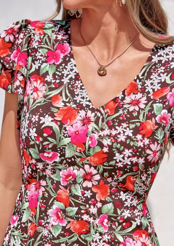 Image of PRETTYGARDEN Womens Summer Boho Floral Maxi Dress