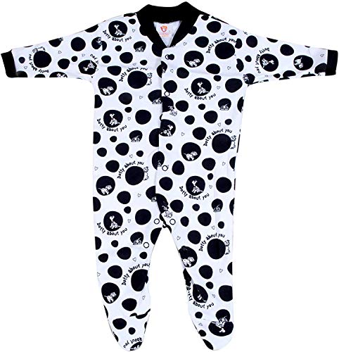 Image of My Baby Town Born Baby Multi-Color Long Sleeve Cotton Sleep Suit Romper for Kids, Boys and Girls