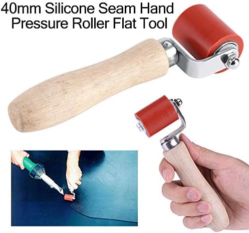 NIMOA Silicone Seam Roller - Professional High Heat Silicone Roller Roofing PVC Welding Tool, 40mm