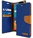 Produktbild KILRELF® [Tropfenschutz] KILRELF® [Denim Material] Wallet Case [ID Card / Cash Slot] Ständer Flip Cover [Stoßdämpfung] W / TPU Gehäuse für (LG G6, Jeansblau)