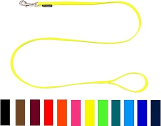 Biothane Hundeleine für kleine Hunde 9mm Führleine leicht 0,3m - 3m (1m OHNE Handschlaufe, Schwarz)