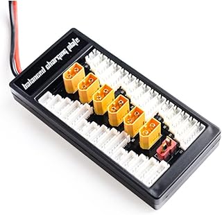 OSALADI Balance Charging Xt60 Connector Rechargeable Batteries Charger Plate Charging Pad Parallel Balanced Board Parallel Charging Board Lithium Battery Accessories
