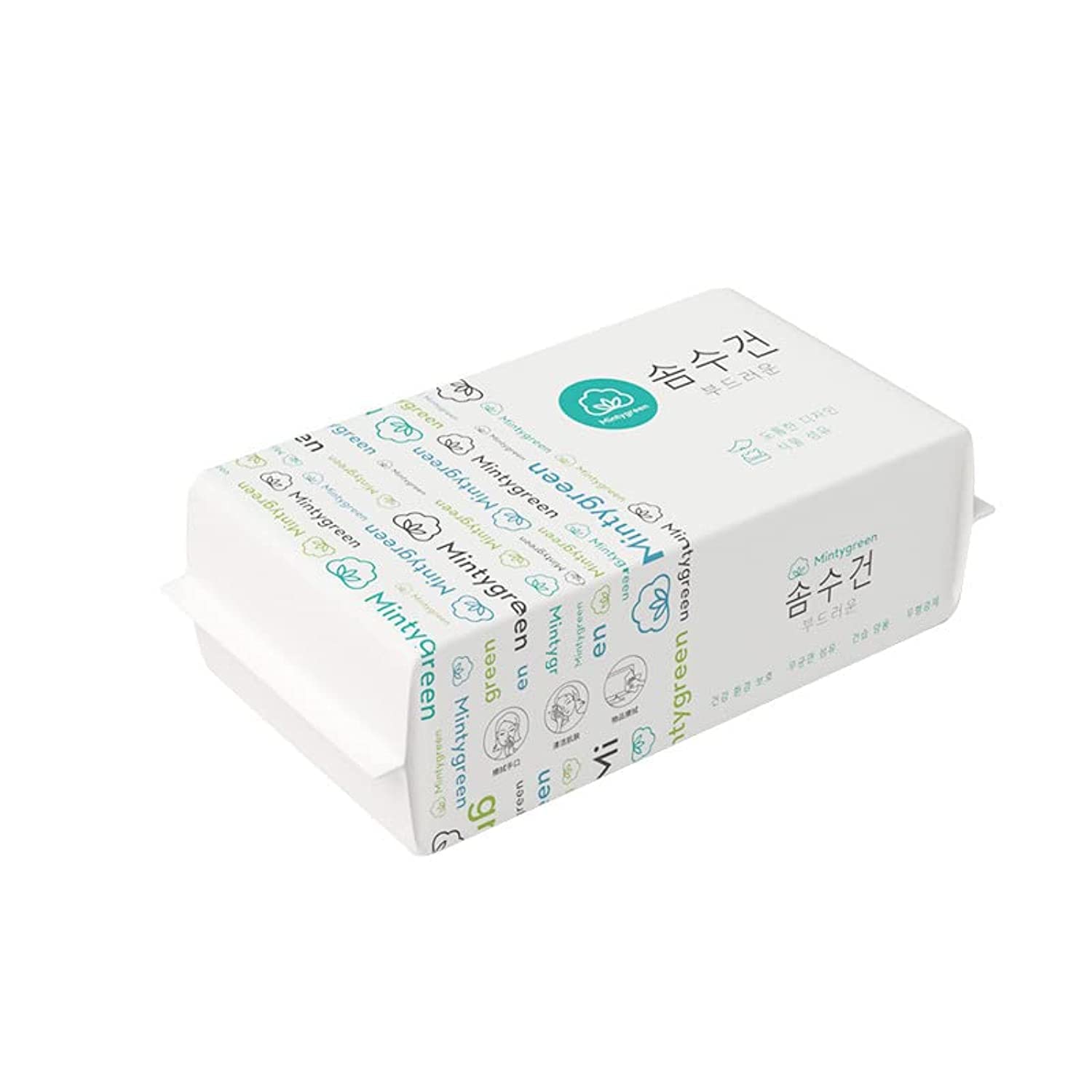 100pcs Disposable Facial Tissue Towel,Ultra Soft Cotton Extra Thick Cotton Dry Wipes for Sensitive Skin and Washcloths,Cleansing Towelettes,Makeup Remover,Water Wipes