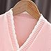 Toddler Baby Girls Floral Knit Sweater Vest Sleeveless Cardigan V Neck Button Down Shirt Flower (Pink, 4-5 Years)