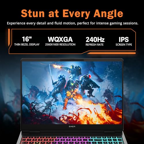 Image of HP OMEN MAX 16 inch WQXGA 240Hz Gaming Laptop, AMD Ryzen AI 9 HX 375, NVIDIA GeForce RTX 5080 16GB GDDR7, 32GB DDR5, 3TB Storage (2TB SSD&1TB Docking Station), Backlit Keyboard, Wi-Fi 7, Win 11 Pro, Black