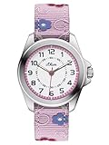 kinderuhren mit gps  S.Oliver Mädchenuhr Analog Quarz mit Textilarmband – SO-3175-LQ