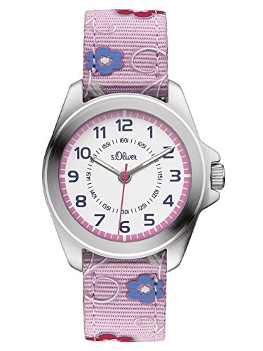 S.Oliver Orologio Donna Al Quarzo, Cassa Rotonda In Plastica Ø 35mm, Cinturino In Silicone Stampato, Vetro Minerale, 5 ATM