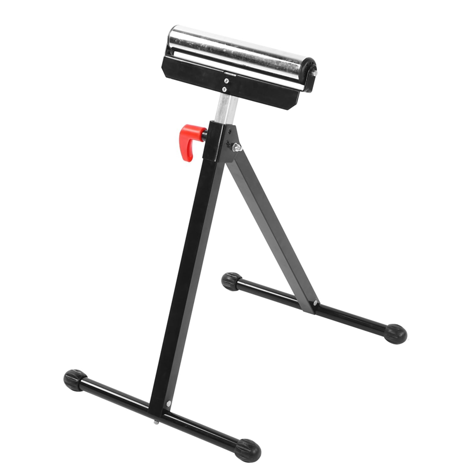 Schimer Support à Rouleaux Réglable, Support en Acier Robuste pour équipement de Sciage, 1 unité 67-110cm