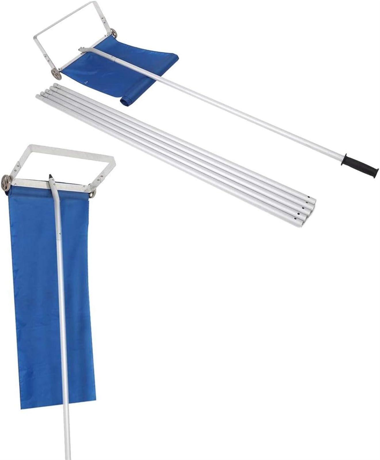Pelle à neige pour toit télescopique de 4,5 m en aluminium et tissu Oxford