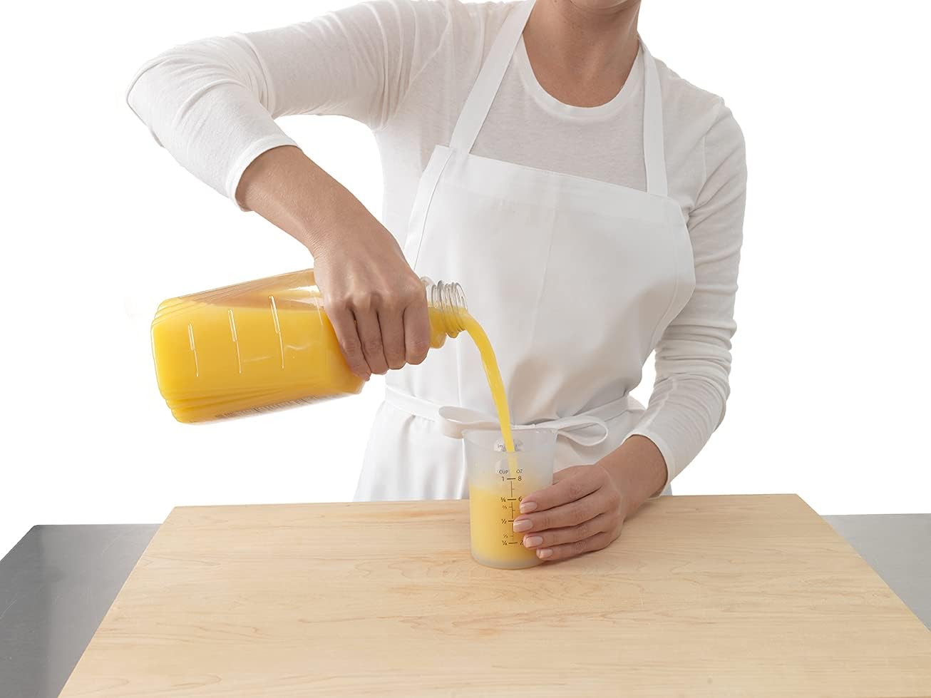 Measuring Cup Silicone Flexible, set of 3, Off-White