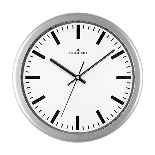 Dugena Horloge Murale à Quartz, boîtier en Plastique, diamètre 30,5 cm, Pile Incluse, Blanc., Index :
