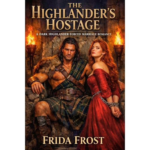 THE HIGHLANDER&rsquo;S HOSTAGE. A DARK HIGHLANDER FORCED MARRIAGE ROMANCE Audiolibro Por Frida Frost arte de portada