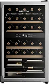 Adega Climatizada Brastemp Dual Zone 33 Garrafas Inox Bzb33beana - 127v