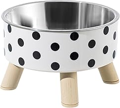 BLURISM High Rise Cat & Dog Food Bowl - Stainless Steel Elevated Cat Bowls Protecting Spine - Detachable Cat Dish, Durable Pet Supplies for Cat Feeding, Optimal Eating Posture, Vomiting Prevention